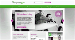 Desktop Screenshot of expressgym.no